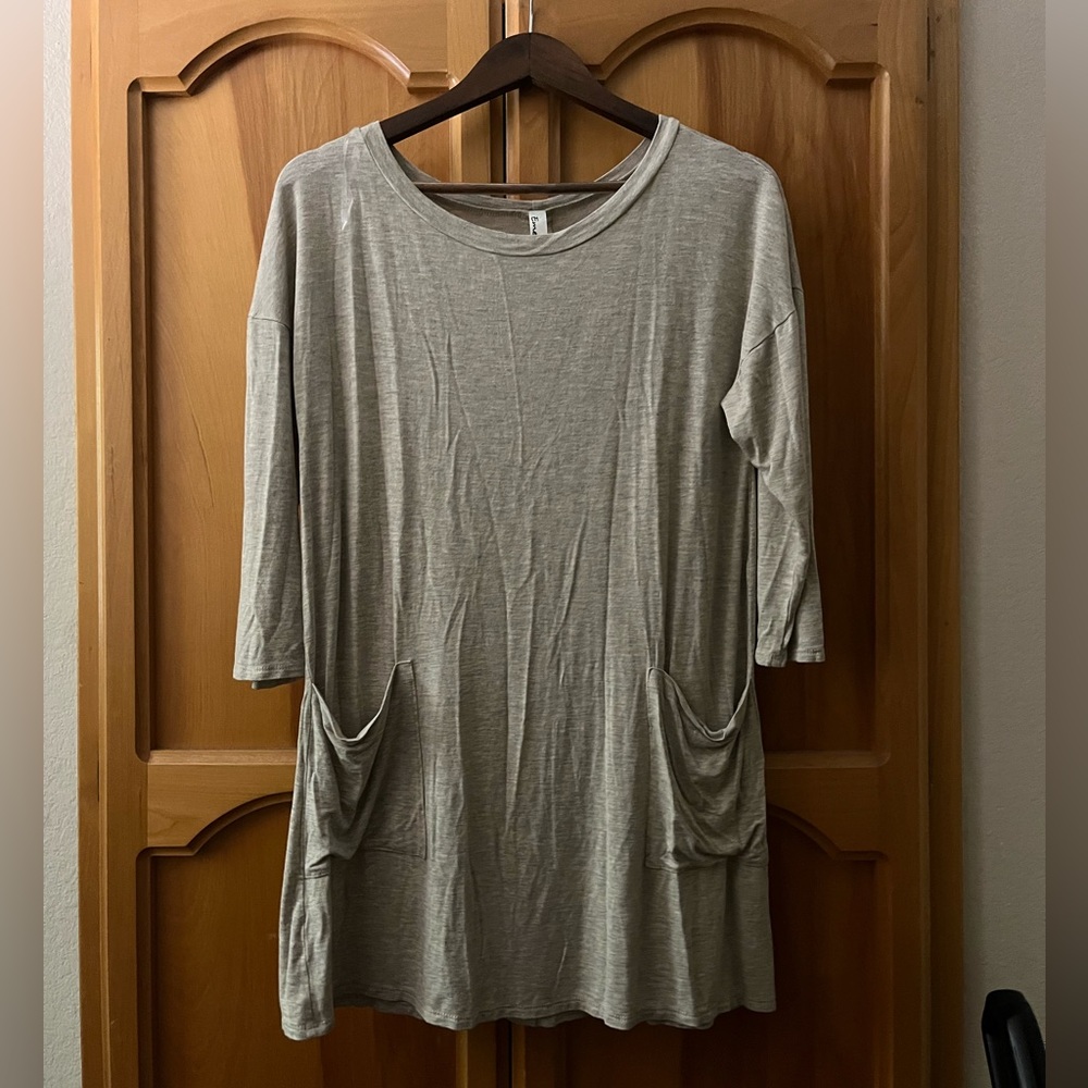 Casual Gray Women's Top